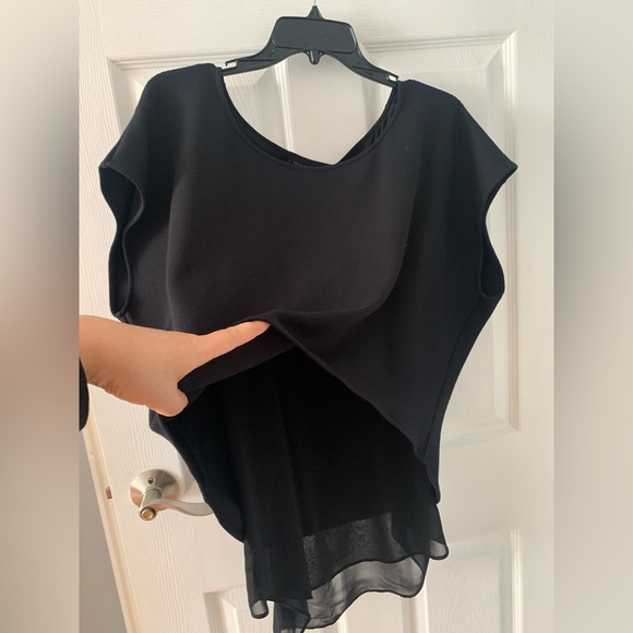 kiki de montparnasse. double layer black top - Picture 4 of 9